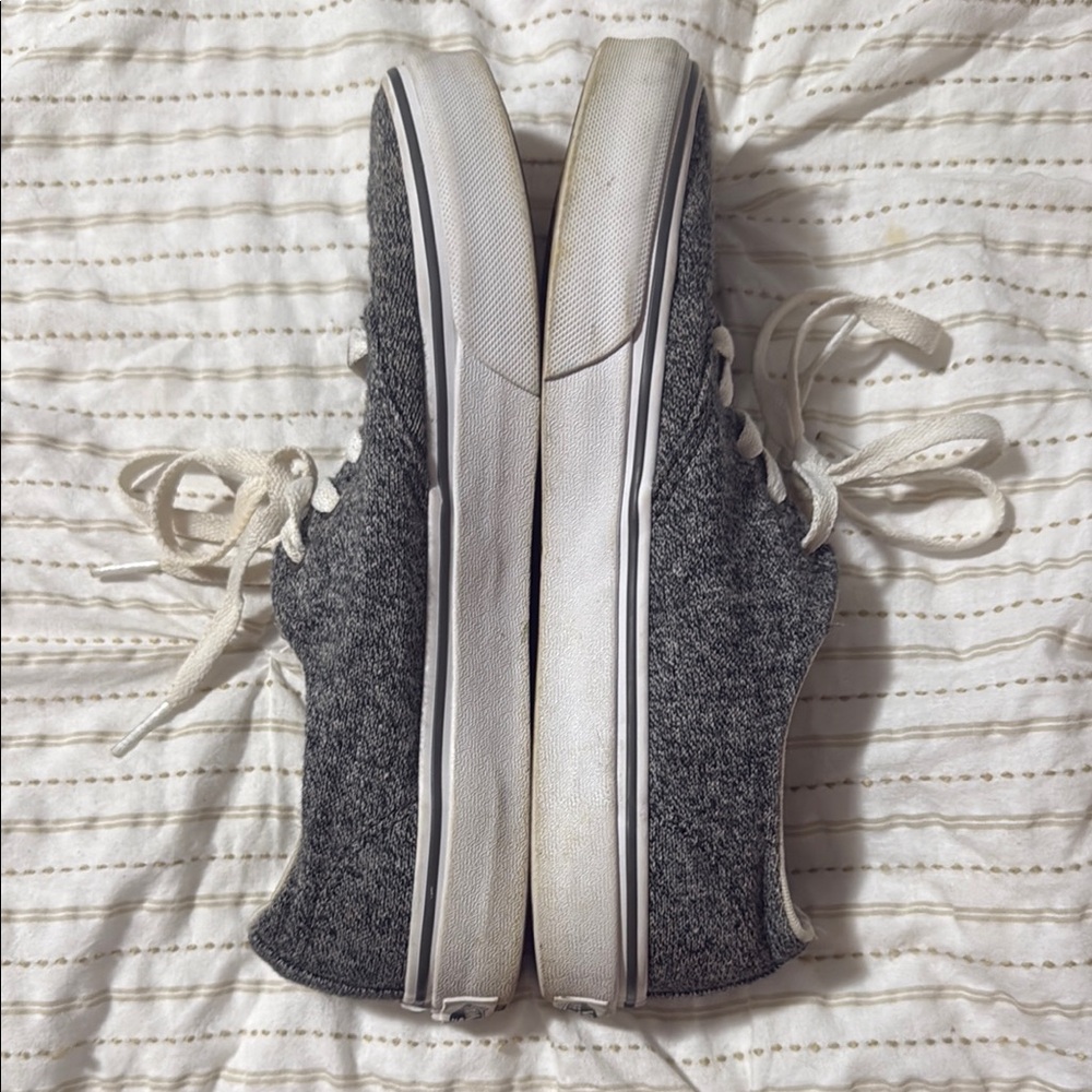 Vans Charcoal Gray Sneakers with White Laces - Picture 3 of 7